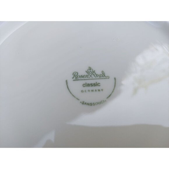 Rosenthal 3 Toed Bon Bon Dish Classic Rose Moss Rose - Picture 4 of 4